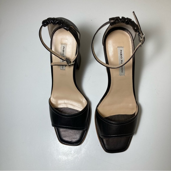 Fabio Rusconi Bronze Ankle Strap Sandal Heels size 6 - Picture 6 of 7